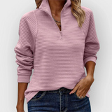 Nina - Elegantní top s poloviční zipem