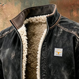 Marin | Vintage bunda s podšívkou ze sherpa materiálu