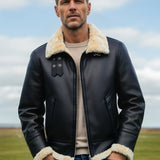 Dorian™ | L’Aviateur: Kožená bunda s kožešinovými detaily