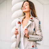 Čaj - retro elegantní květinový kabát