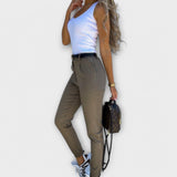 Tereza - Pohodlné kalhoty slim fit