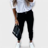 Tereza - Pohodlné kalhoty slim fit