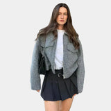 Sonja - Elegantní tvídový kabát
