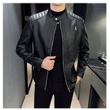 Adrien™ | Elegantní úzká kožená bunda