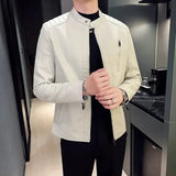 Adrien™ | Elegantní úzká kožená bunda