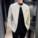 Adrien™ | Elegantní úzká kožená bunda
