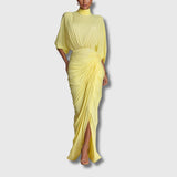 Diana – Elegantní maxi šaty ve žluté barvě