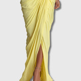 Diana – Elegantní maxi šaty ve žluté barvě