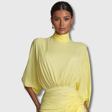 Diana – Elegantní maxi šaty ve žluté barvě
