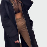 Karina - Dlouhý kabát s kapucí