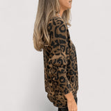 Zlata – Ležérní dámské tričko s leopardím potiskem
