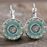 Náušnice AuroraJoy Mandala Vintage Circle - Elegantní